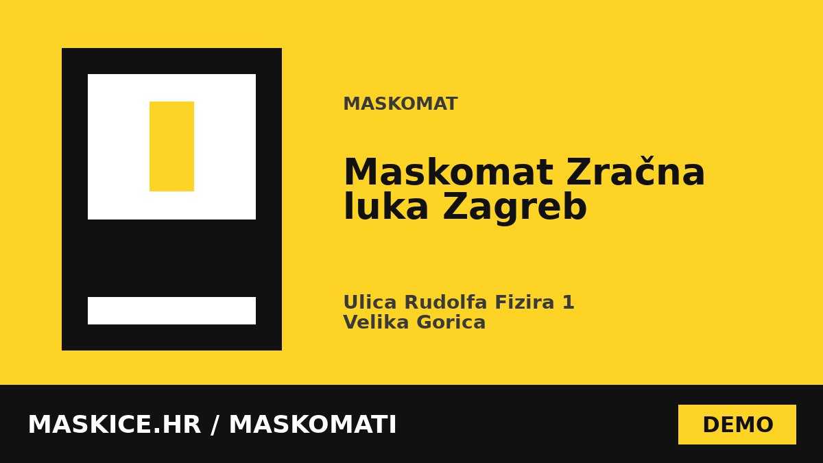 Maskomat Zračna luka Zagreb