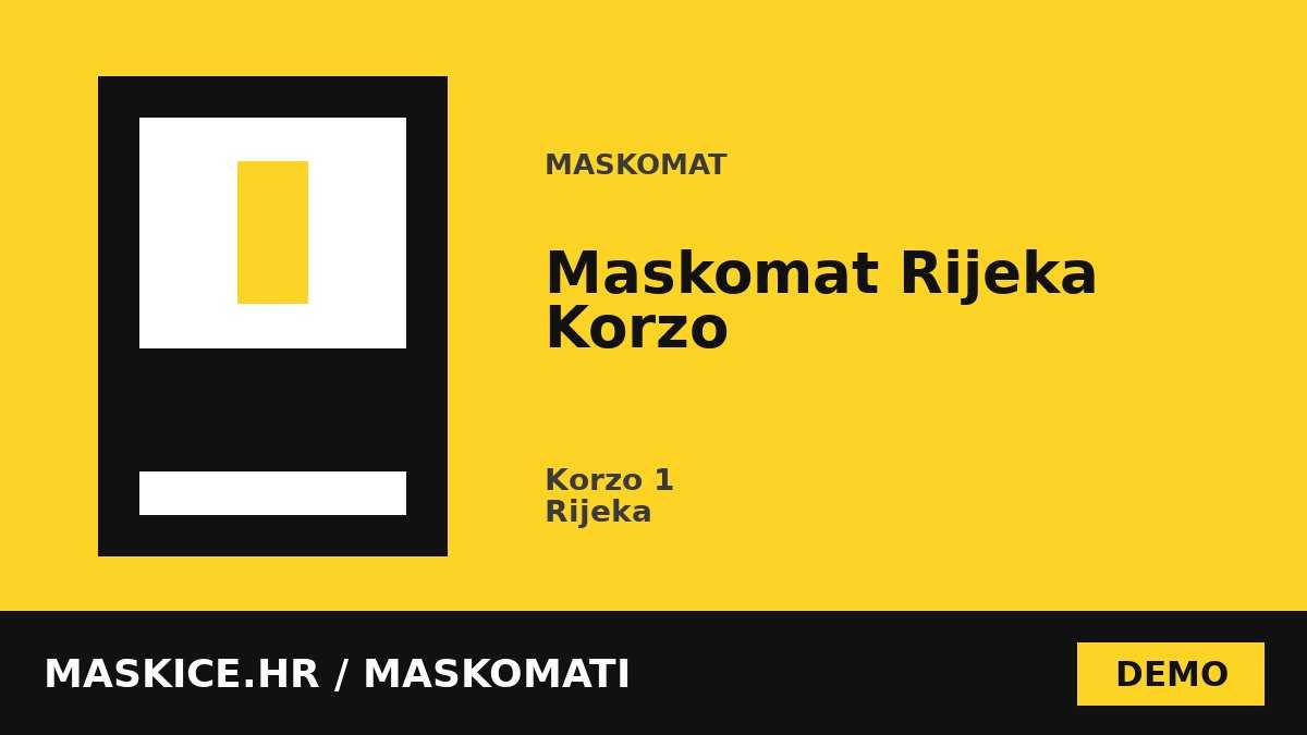 Maskomat Rijeka Korzo