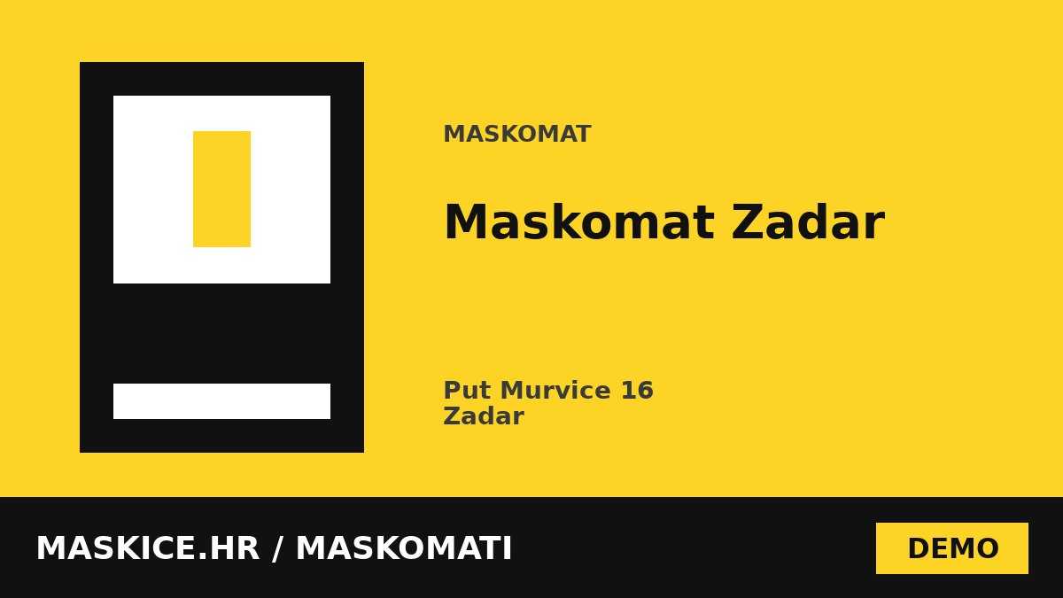 Maskomat Zadar