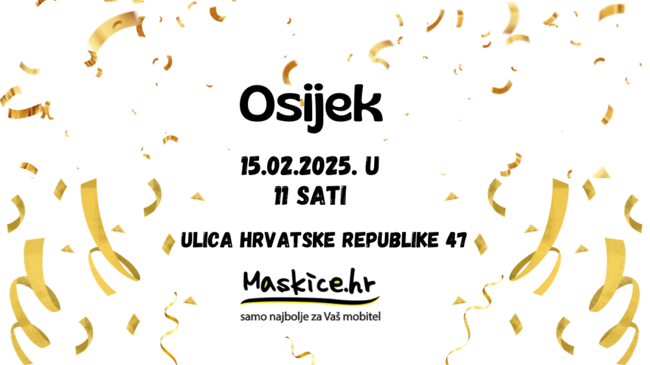 Maskice.hr otvara novu poslovnicu u Osijeku!