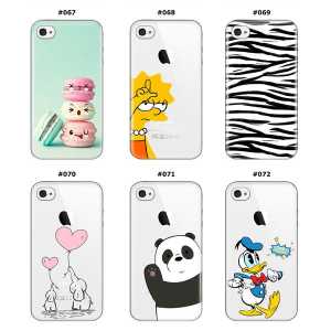 Silikonska Maskica za iPhone 4 / 4s - Šareni motivi