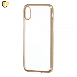 Silikonska Maskica s Metallic Rubovima za iPhone 7/8 - Zlatna
