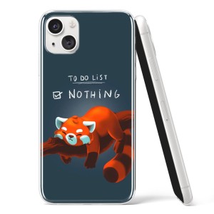 Silikonska Maskica - "To do list" crvena panda - SZ13
