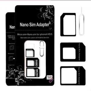 “Noosy” Nano SIM na Micro SIM Adapter 4u1