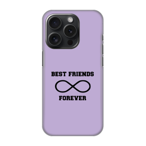 Silikonska Maskica za iPhone 16 Pro - BFF Forever - ljubičasta