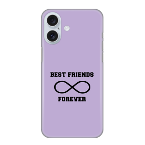 Silikonska Maskica za iPhone 16 - BFF Forever - ljubičasta