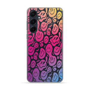 Silikonska Maskica za Samsung Galaxy A55 - Colorful Smiley