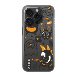 Silikonska Maskica za iPhone 16 Pro - Doodle Yellow