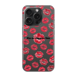 Silikonska Maskica za iPhone 16 Pro - Kiss Me One More Time