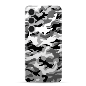 Silikonska Maskica za Galaxy S24 FE - Camouflage - siva