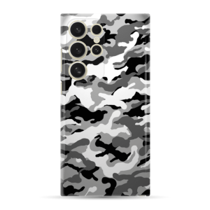 Silikonska Maskica za Galaxy S24 Ultra - Camouflage - siva