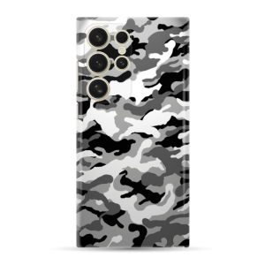 Silikonska Maskica za Galaxy S25 Ultra - Camouflage - siva