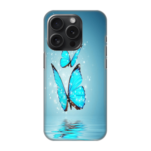 Silikonska Maskica za iPhone 16 Pro - Blue Butterfly