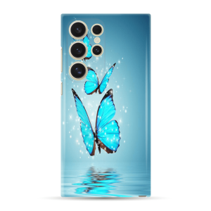 Silikonska Maskica za Galaxy S25 Ultra - Blue Butterfly