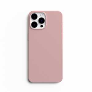 iPhone 14 Pro Max - Mekana Silikonska Maskica - Puder roza