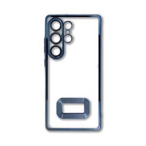 Kromirana prozirna maskica za Samsung Galaxy S25 Ultra - Plava