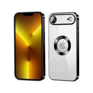 Kromirana prozirna maskica za iPhone 17 Air - Crna