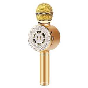 Karaoke mikrofon sa zvučnikom - zlatni