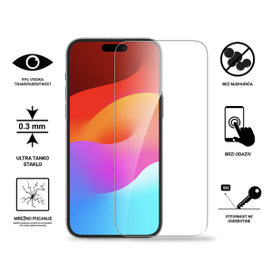 Zaštitno Staklo za ekran za iPhone 15 (2D) - Prozirno