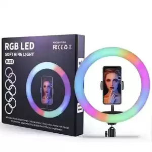 RGB Led RING svjetiljka i tripod - dugine boje