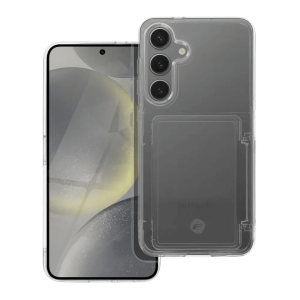 FORCELL F-PROTECT Crystal Pocket silikonska maskica s pretincem za kartice za Samsung Galaxy S24