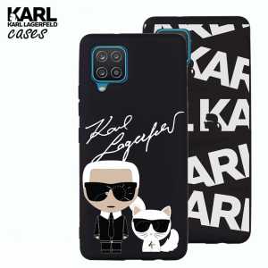 Crna Karl Lagerfeld Silikonska Maskica za Galaxy A22 4G - više motiva