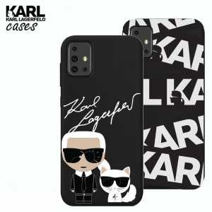 Crna Karl Lagerfeld Silikonska Maskica za Galaxy A51 - više motiva