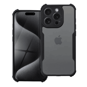 Defender prozirna maskica s crnim rubom za iPhone 16 Pro Max