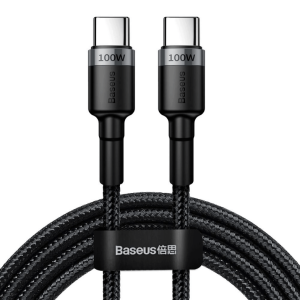 Baseus Type-C na Type-C data kabel PD QC 100W 5A 2M - Sivi