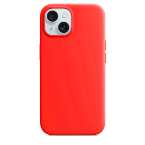 Silikonska Maskica za iPhone 15 Plus - Crvena