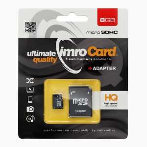 8GB – IMRO MicroSD Kartica s Adapterom