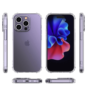 Silikonska prozirna Anti-Shock maskica za iPhone 15 Pro