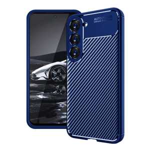 Galaxy S23 - Armor Silikonska Carbon fiber Maskica - Plava