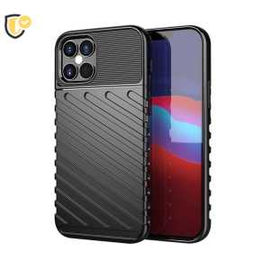 Armored Thunder Maskica za iPhone 12 Pro Max - Crna