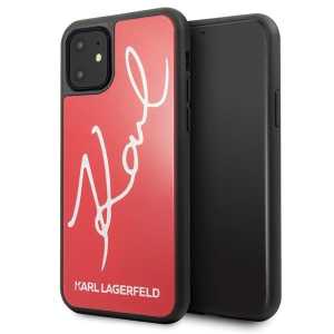 Karl Lagerfeld Signature Glitter za iPhone 11 – Crvena