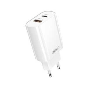 Remax dual Fast Charging Adapter USB / Type C - 18W