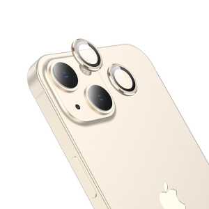 Kaljeno Staklo za Kameru za iPhone 13 Mini - zlatne leće