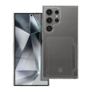 FORCELL F-PROTECT Crystal Pocket silikonska maskica s pretincem za kartice za Samsung Galaxy S24 Ultra
