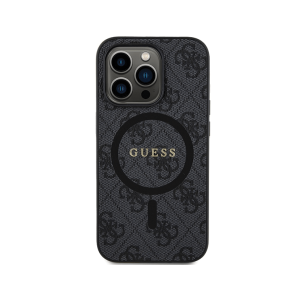 GUESS Magsafe PU 4G Ring Maskica za iPhone 15 Pro