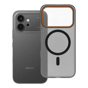 Magsafe poluprozirna čvrsta maskica za Honor 600 / 600 Pro – Crna