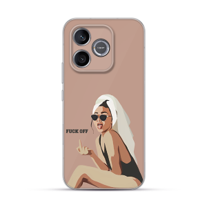 Silikonska Maskica za Honor 600 Lite - F*** off