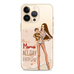 Silikonska Maskica za mobitel - "Mama, all day every day" - HR33