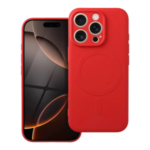 MagSafe Mekana Silikonska maskica za iPhone 16 Pro - Crvena