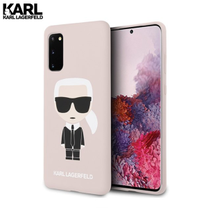 Karl Lagerfeld Silicone Ikonik maskica za Galaxy S20 – Roza