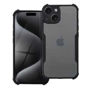 Defender prozirna maskica s crnim rubom za iPhone 15