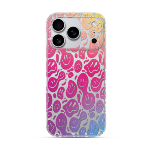 Silikonska Maskica za iPhone 17 Pro Max - Colorful Smiley