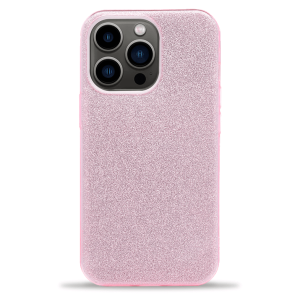 3u1 Glitter Maskica za iPhone 15 Pro - roza