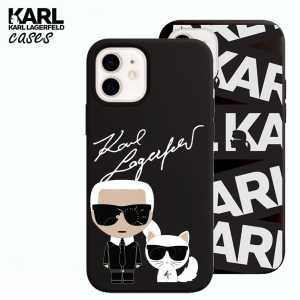 Crna Karl Lagerfeld Silikonska Maskica za iPhone 12 Mini - više motiva