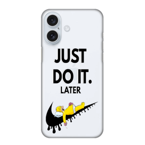 Silikonska Maskica za iPhone 16 - Just Do It (Later)