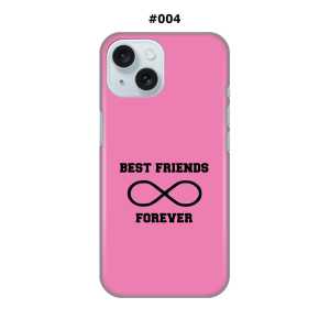 Maskica za iPhone 15 - BFF Forever - roza